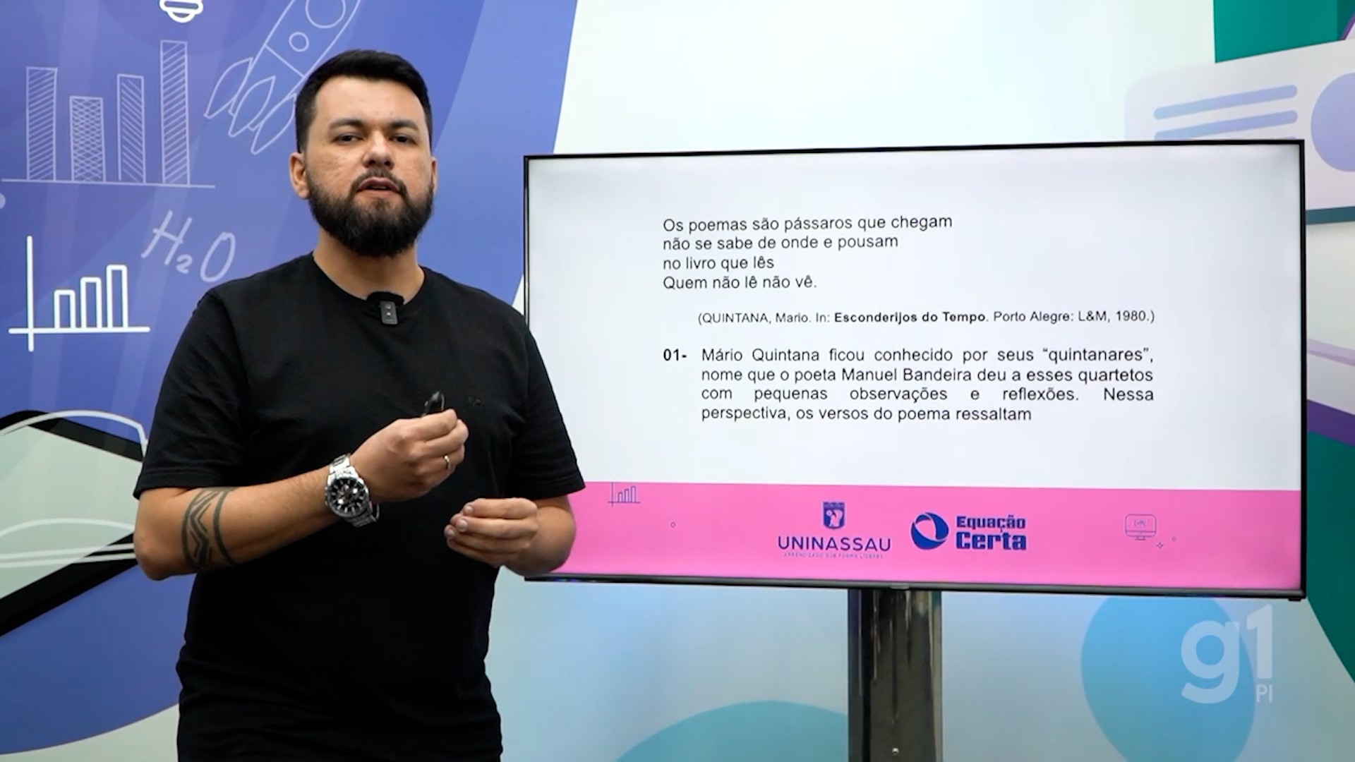 Professor de literatura responde questões com temas que podem cair no Enem 2025; veja vídeo