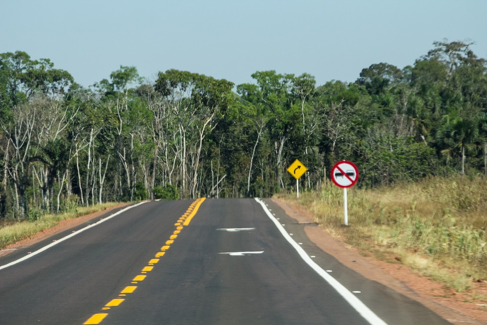 MT-220 em Mato Grosso — Foto: Junior Silgueiro/GcomMT