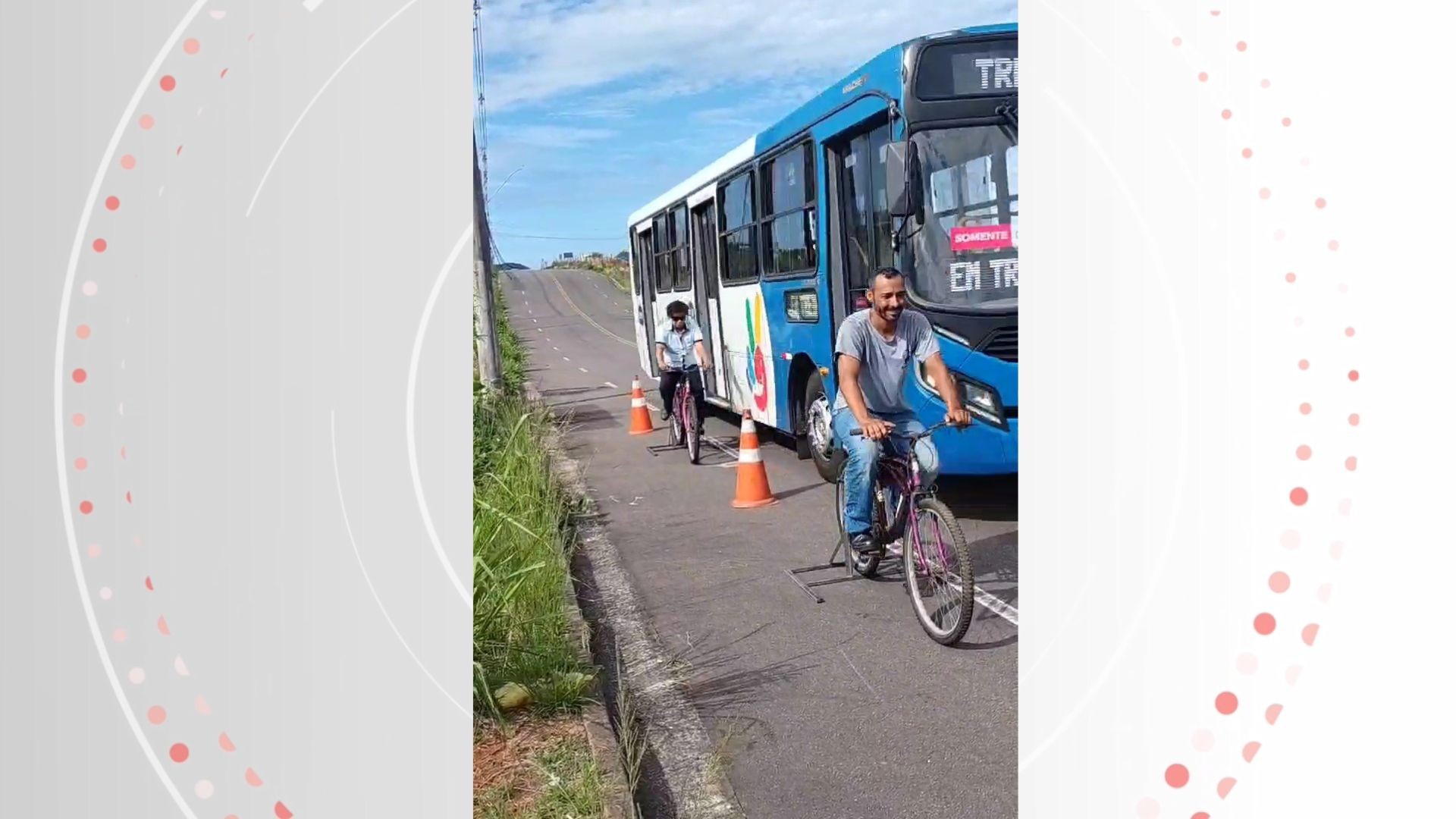 VÍDEO: Motoristas de ônibus fazem treinamento, viram ciclistas e sentem na pele os perigos no trânsito