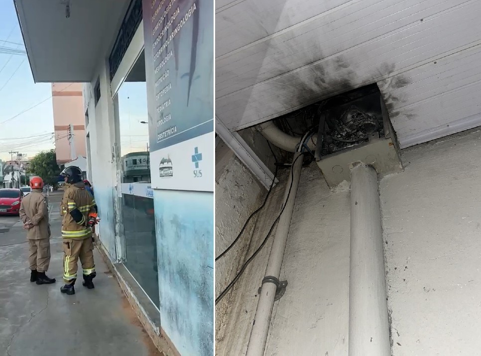 Princípio de incêndio atinge prédio da Secretaria de Saúde de São Fidélis, no RJ