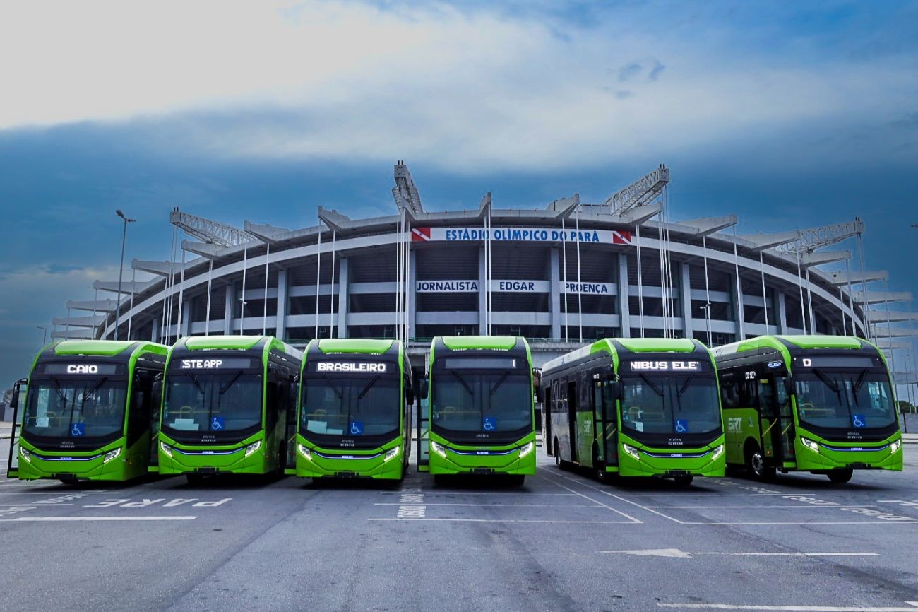 Belém recebe os primeiros seis ônibus elétricos para circular no BRT Metropolitano