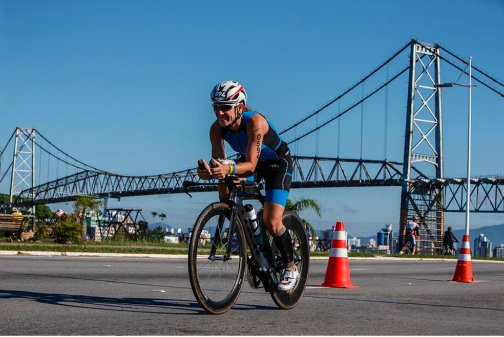 The triathlon IRONMAN competition held in Florianopolis - Santa Catarina -  Brazil, on the 31th of