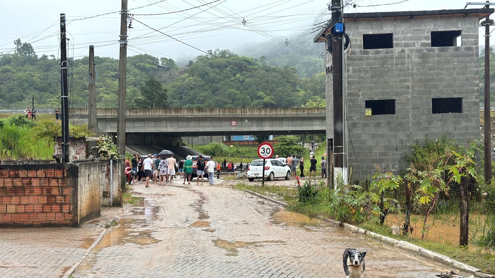 Bebê é encontrado morto em carro arrastado pela água durante fortes chuvas em Palhoça (SC)