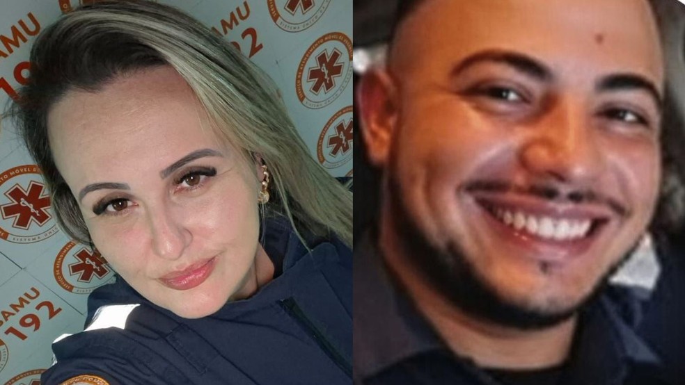 Hellen era técnica de enfermargem e trabalhou por 16 anos no Samu, já Wiliam era motorista da ambulância de Rondonópolis (MT) — Foto: Reprodução