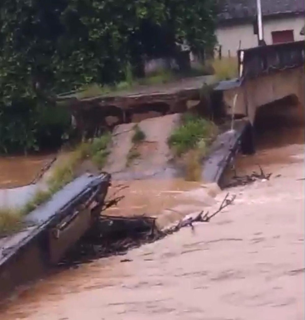 Ponte de Cataguases — Foto: Redes sociais/Reprodução