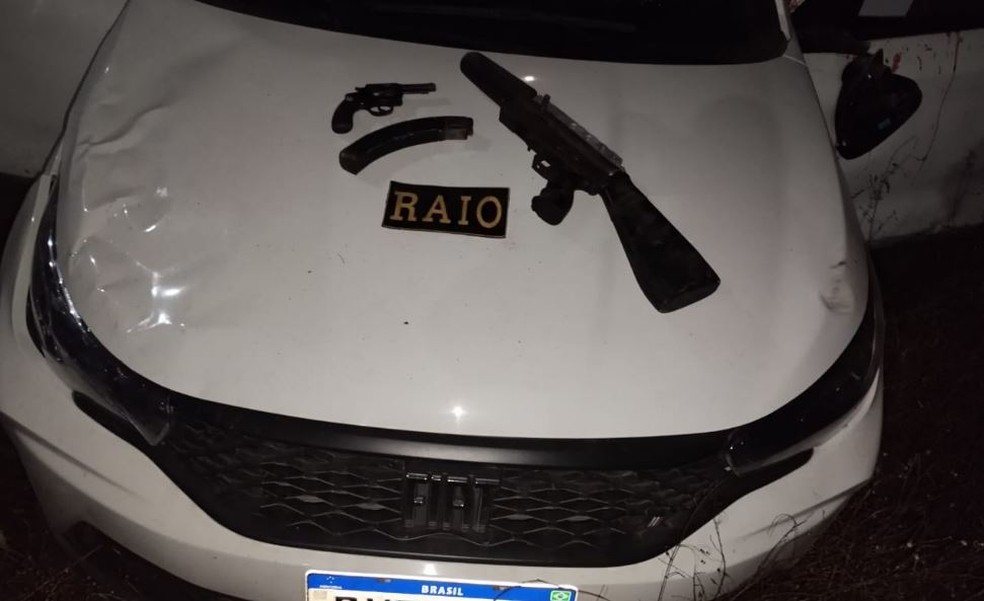Dois criminosos morrem e dois são presos após confronto com a polícia em Granja, no interior do Ceará. — Foto: Reprodução
