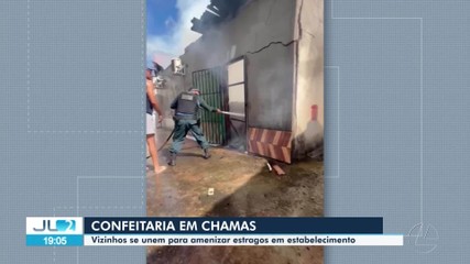 Incêndio atinge confeitaria em Curionópolis, sudeste do estado
