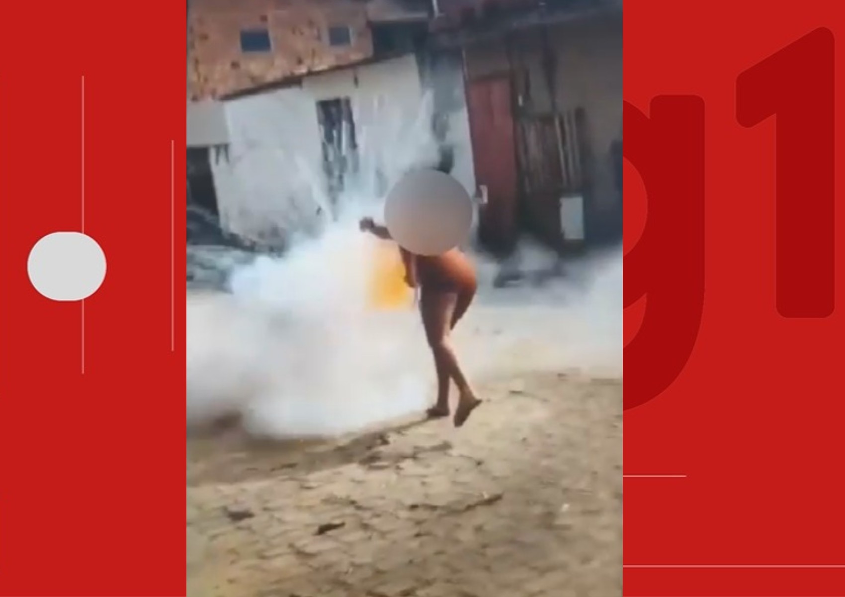 Mulher ferida por espada junina na Bahia