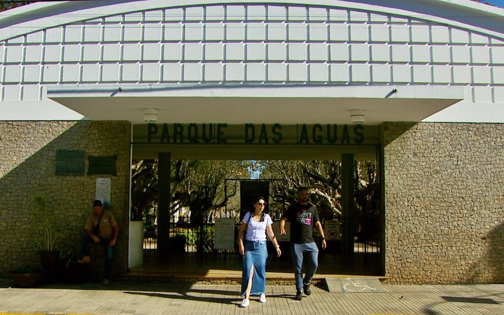 Após mudanças em edital, três empresas se interessaram em administrar o Parque das Águas, em Caxambu — Foto: Reprodução EPTV