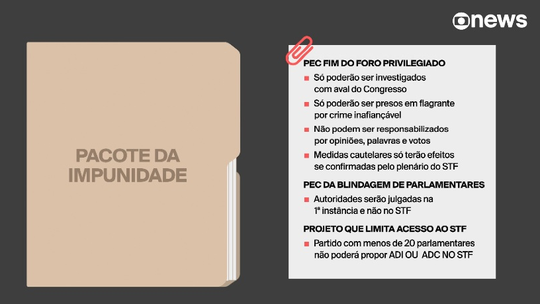 Texto da PEC das prerrogativas ainda não foi fechado, mas medida pode ser votada nesta quarta, segundo líder da oposição - Propostas em debate pretendem proteger parlamentares de ações na Justiça.
