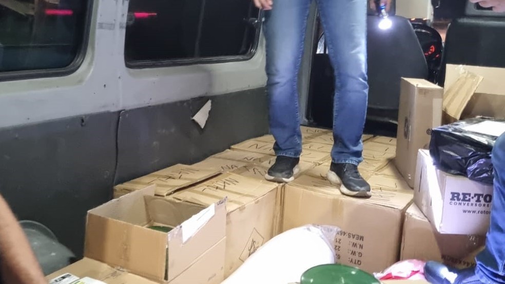 Operação apreende mais de R$ 150 mil em mercadorias irregulares em rodovia no RN — Foto: Divulgação/SEFAZ