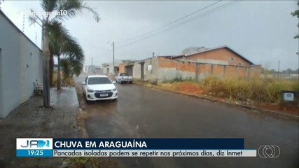 Chuva é registrada em Araguaína nesta terça-feira (1º)
