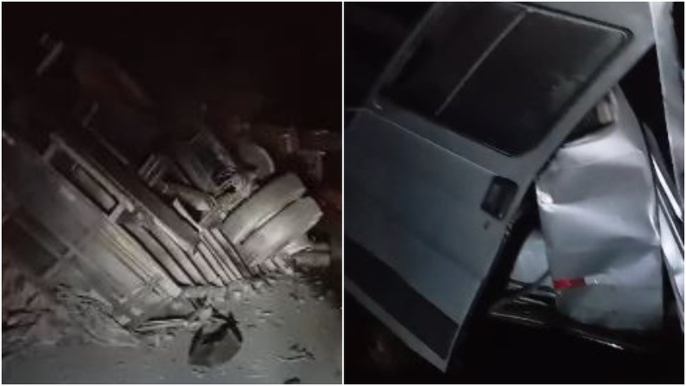 Motorista de topique morreu após veículos ser atingido por caminhão desgovernado na CE-176, em Assaré. — Foto: Reprodução