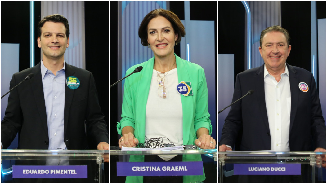 Quaest em Curitiba, votos válidos: Pimentel tem 30%, Graeml, 26%, e Ducci 23%