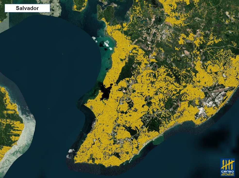 Salvador perde maior população entre todas as cidades do Brasil e cai de 3º para 5º lugar no ranking de capitais — Foto: Divulgação/IBGE