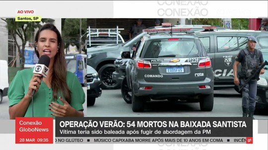 Mais um suspeito morre na Baixada Santista, em São Paulo, durante ação da polícia - Programa: Conexão Globonews 