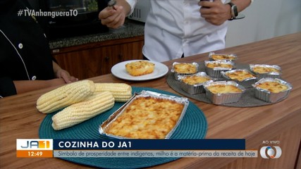 Veja como ficou o prato preparado com a utilização do milho