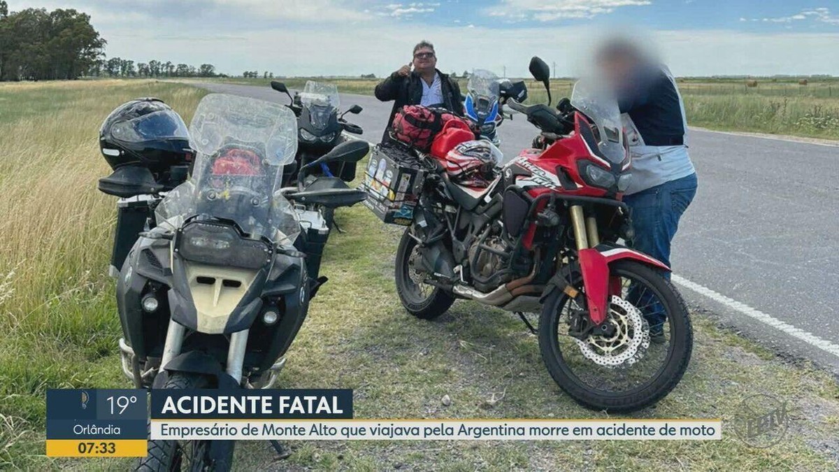 Empresário de Monte Alto que viajava pela Argentina morre em acidente de  moto