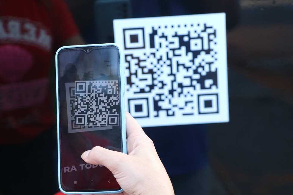 O QR Code leva o usuário para um site com informações — Foto: Prefeitura de Tupã/Divulgação