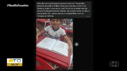 Confira interação de telespectadora no Bom Dia Tocantins
