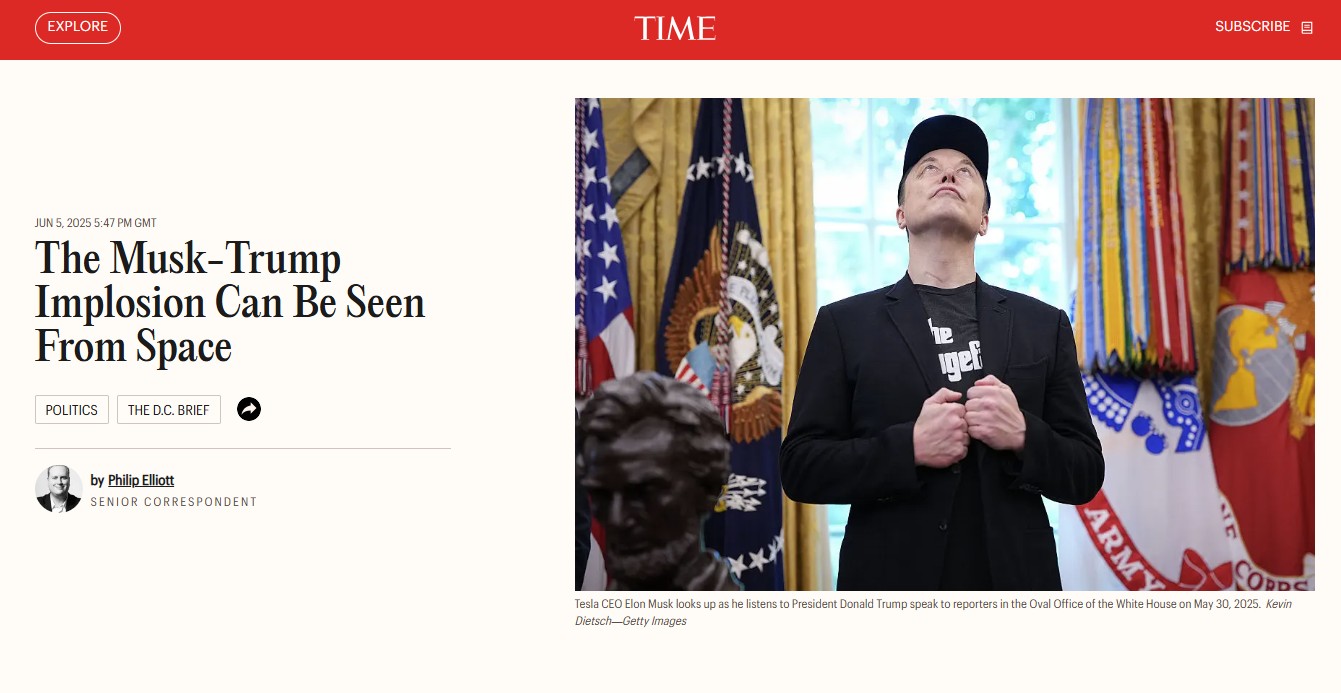 Briga 'vista do espaço', 'odeio meu eX': como a imprensa internacional noticiou o 'divórcio' entre Trump e Musk