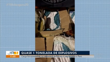 Quase uma tonelada de explosivos é apreendida na rodoviária de Palmas