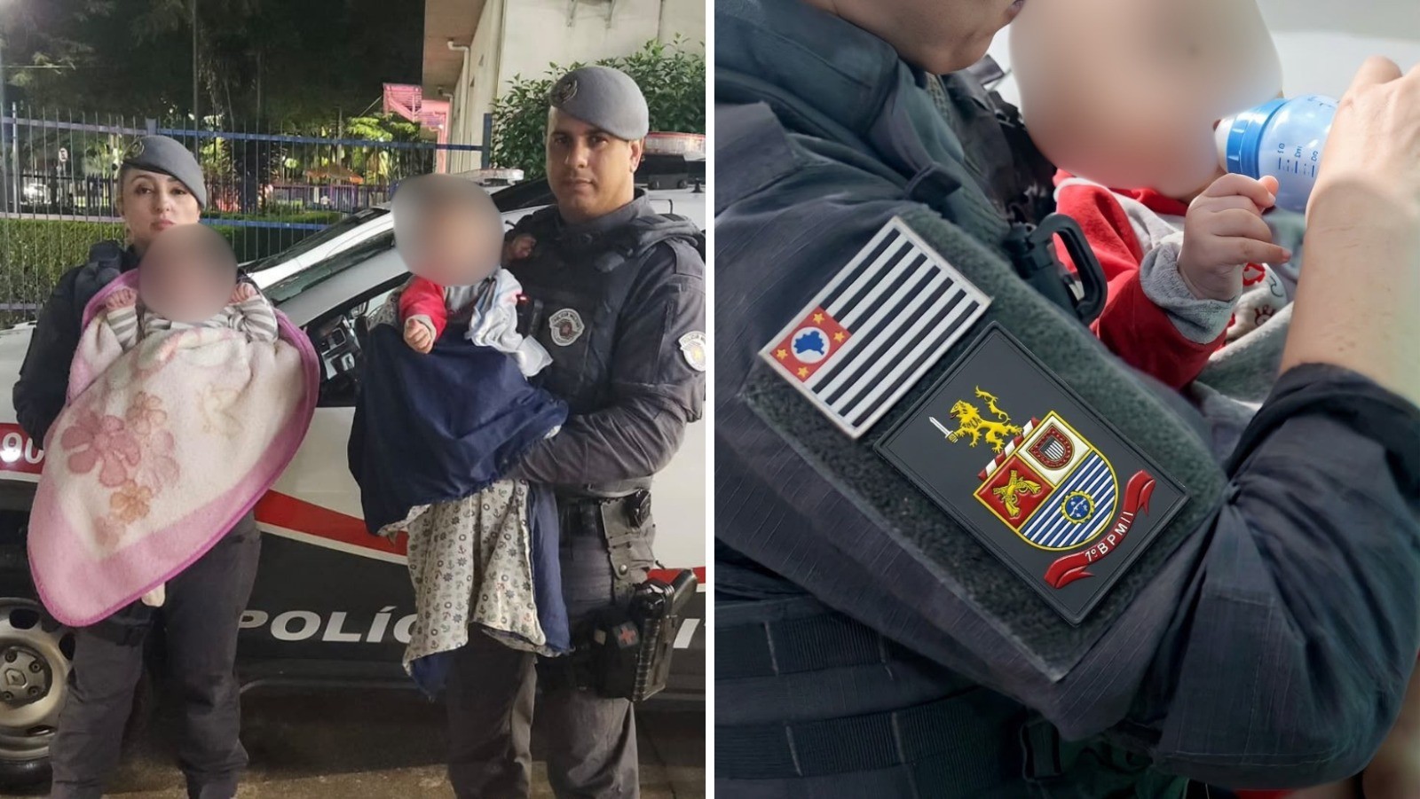 PM resgata bebês gêmeos de 7 meses deixados sozinhos em casa em São José dos Campos; pais são presos