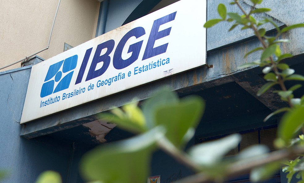 Prédio do Instituto Brasileiro de Geografia e Estatística (IBGE) em Guariba (SP) — Foto: Alexandre Sá/EPTV