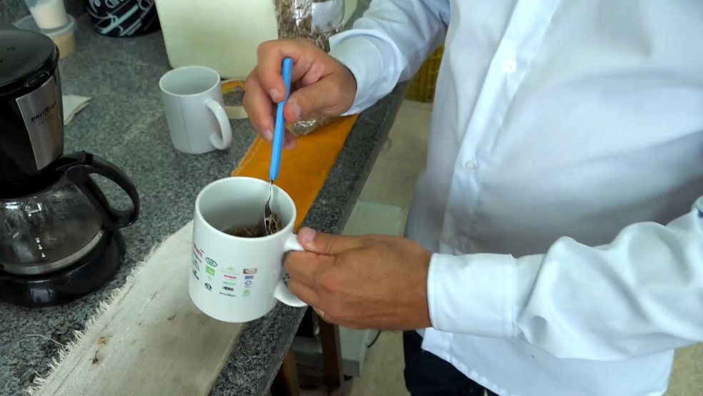 Chá da flor de café pode ser feito com café conilon no Espírito Santo — Foto: Reprodução/TV Gazeta