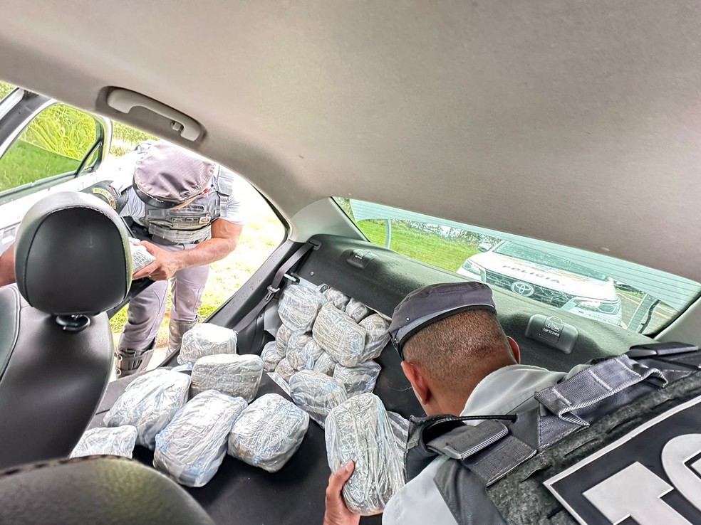 Ocorrência foi registrada na Rodovia Euclides de Oliveira Figueiredo (SP-563) — Foto: Polícia Militar Rodoviária