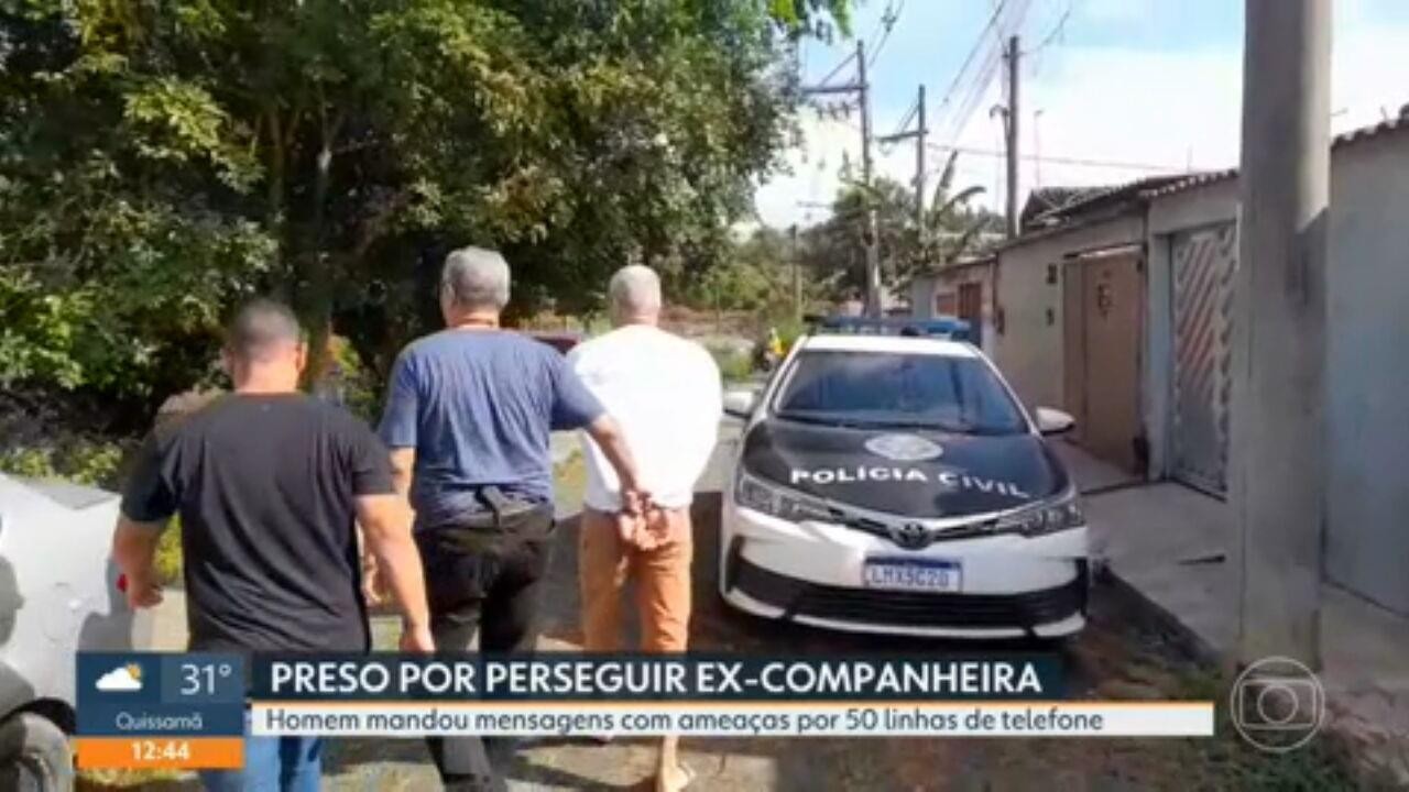 Polícia prende suspeito de perseguir ex por mais de um mês e usar mais de 50 linhas telefônicas para enviar mensagens com ameaças