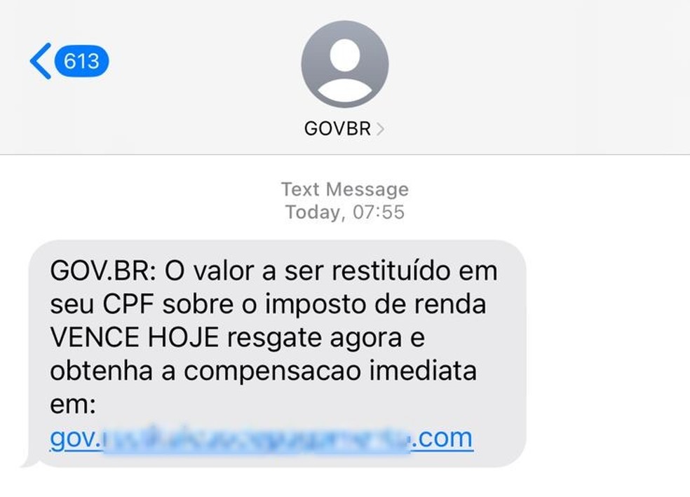 Golpe induz usuários a pagarem PIX para receber suposta restituição do Imposto de Renda — Foto: Reprodução