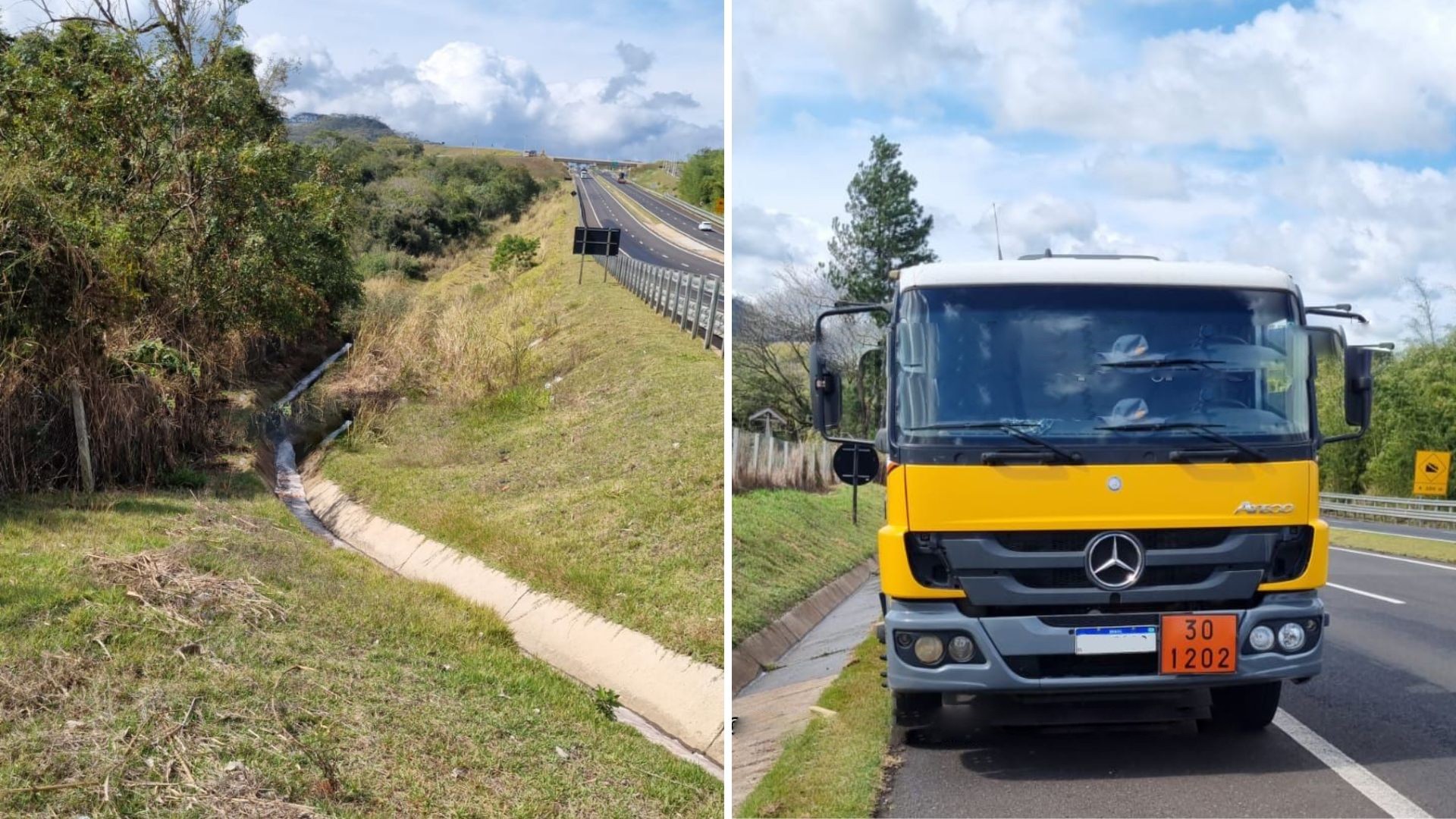 Três mil litros de diesel caem em córrego de Marília, após vazamento de caminhão na SP-333
