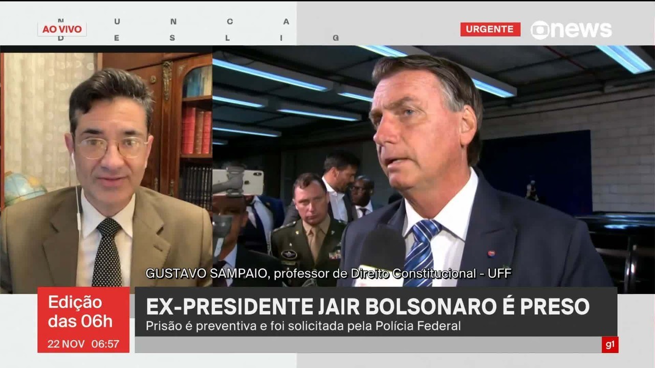 'Prisão preventiva não tem prazo para terminar, explica especialista sobre prisão de Jair Bolsonaro