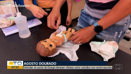 Unidade de saúde oferece oficina sobre os cuidados com recém-nascidos em Gurupi