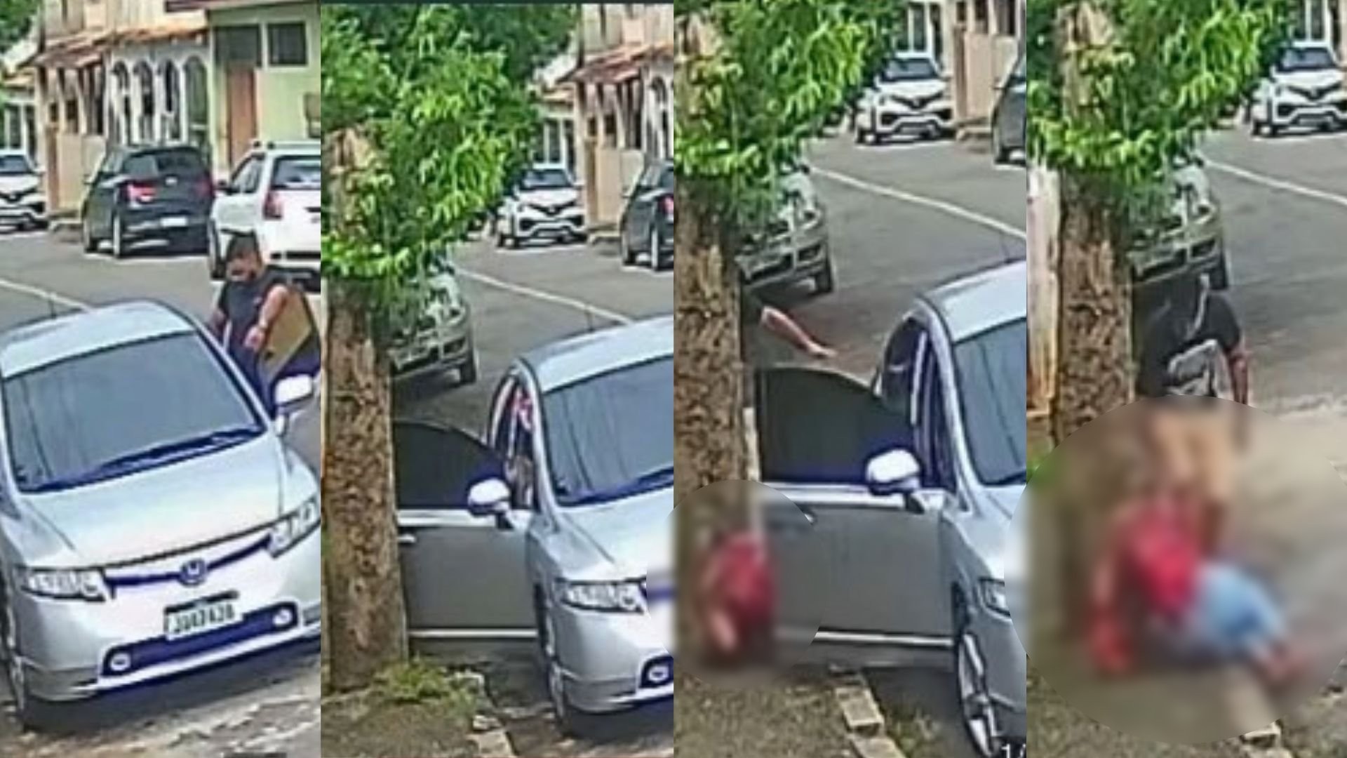 VÍDEO: mulher é esfaqueada dentro do próprio carro e ex-namorado foge em Cachoeiro