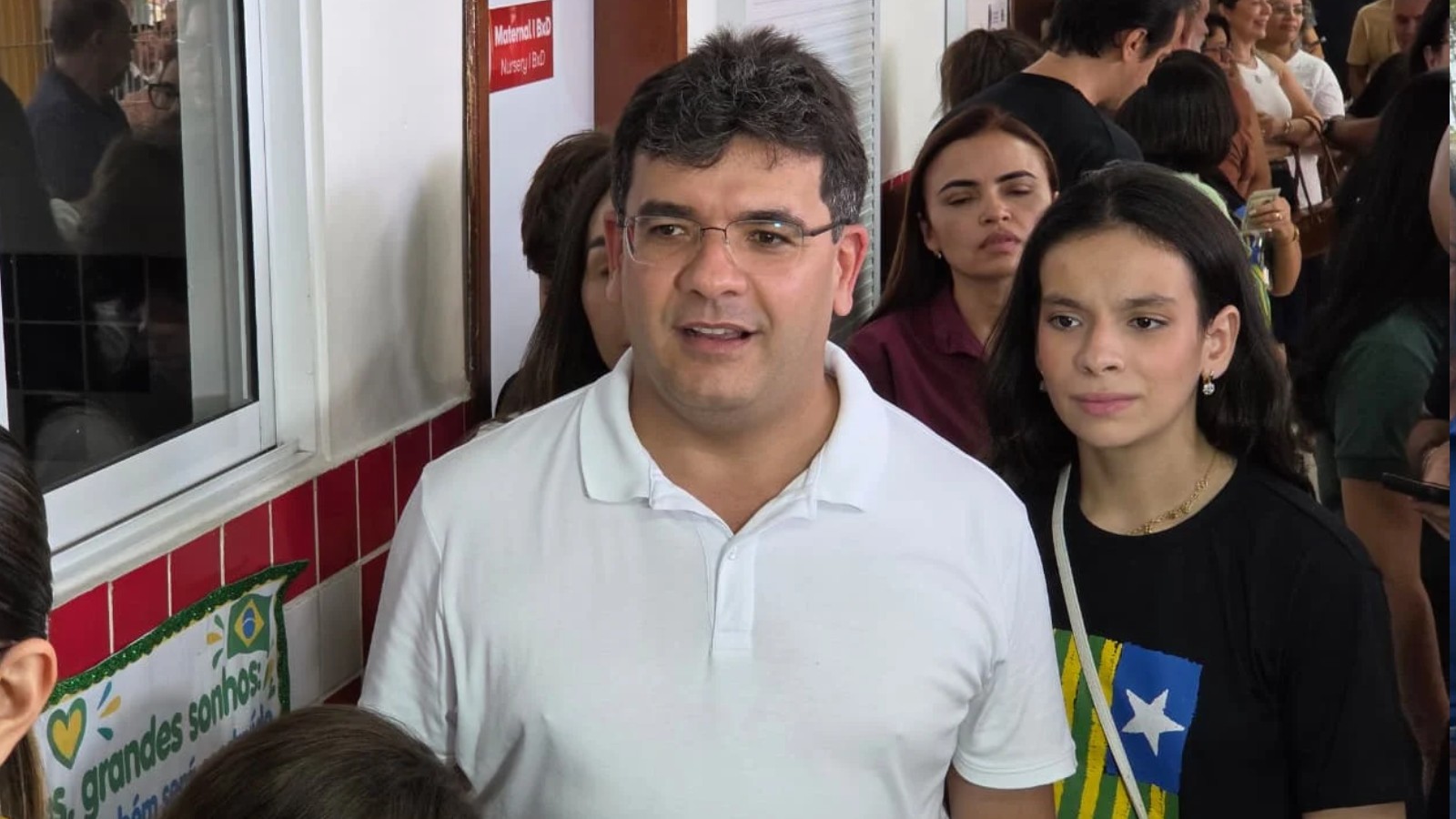 Rafael Fonteles (PT) vota em Teresina