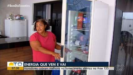 Moradores de Palmas reclamam de quedas de energia e relatam prejuízos