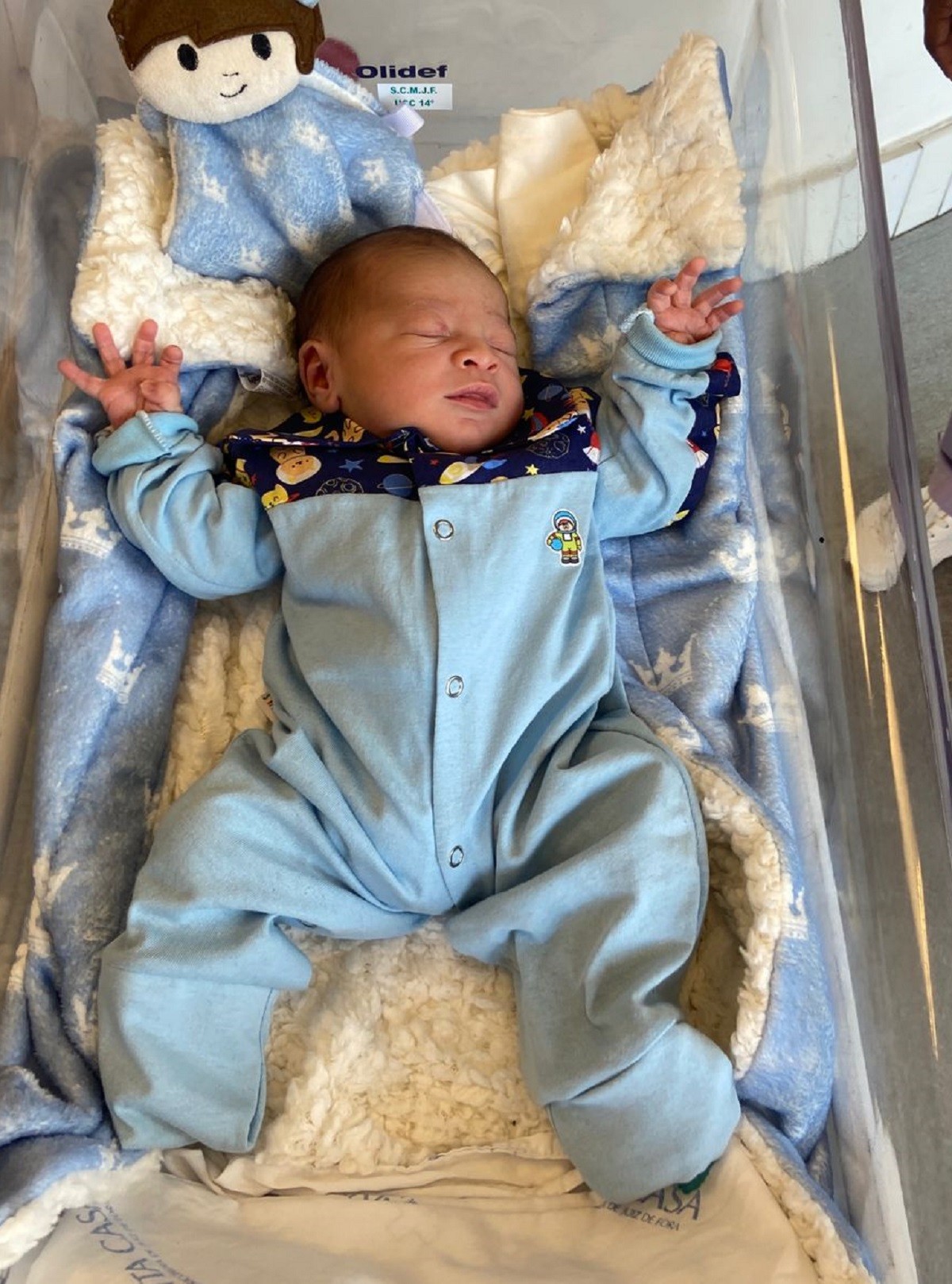 Primeiro bebê de 2026 nascido em Juiz de Fora é menino e pesa 2,685 kg: 'Uma emoção única', diz pai 