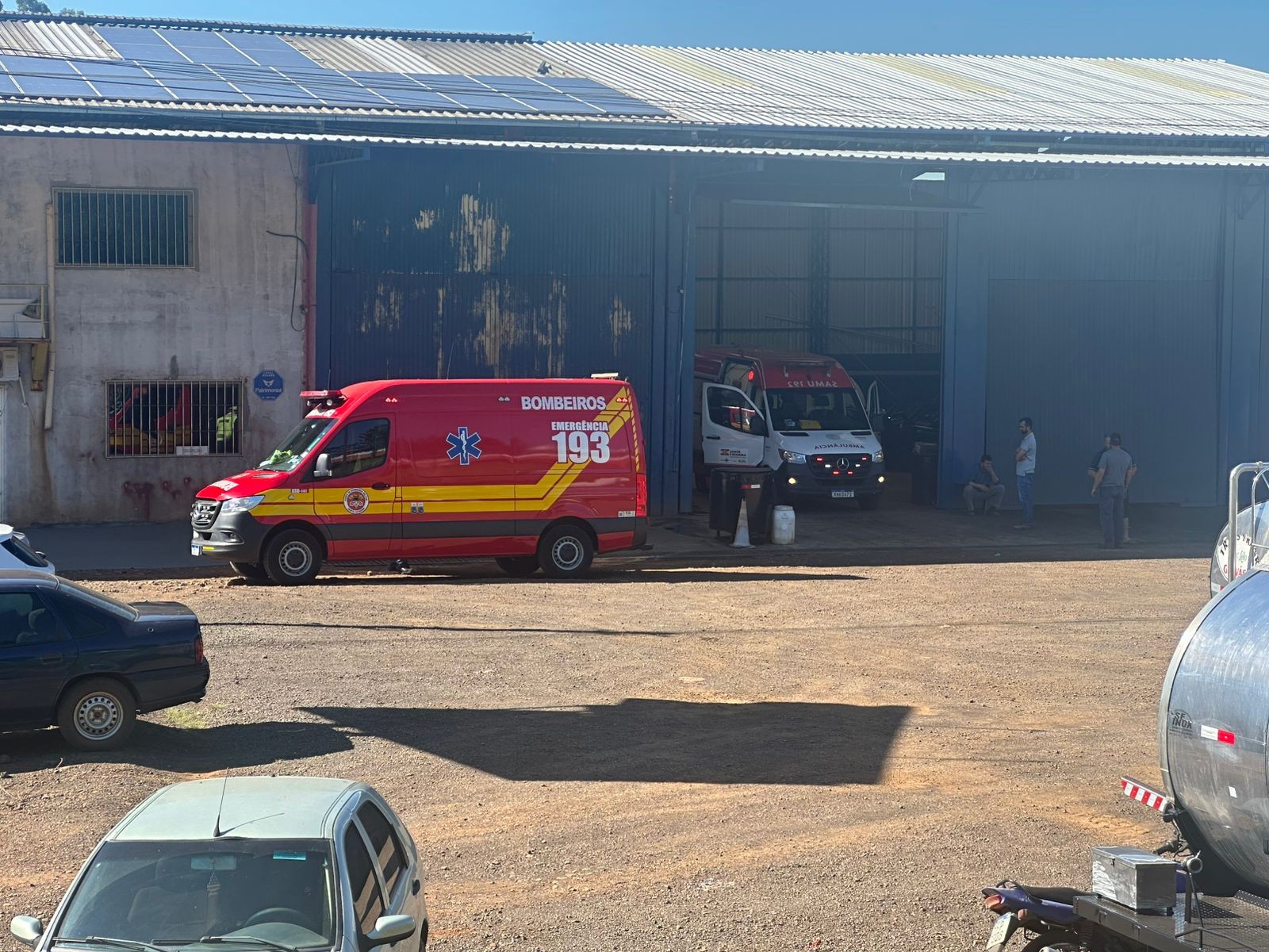 Duas pessoas ficam feridas após explosão em empresa no Oeste de SC