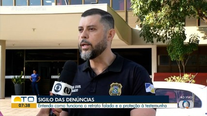 Delegado explica como são feitos os retratos falados e explica a proteção à testemunha