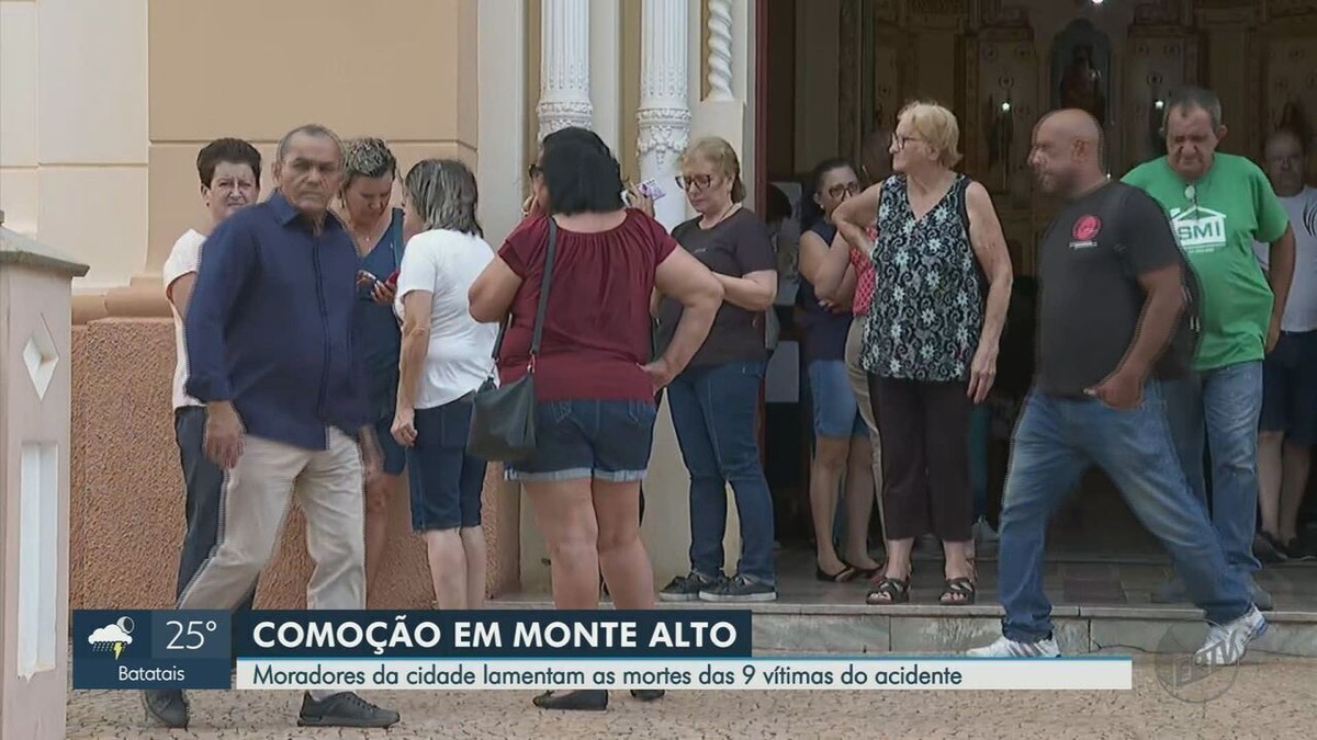Tragédia com fiéis em excursão religiosa gera comoção em Monte Alto 'A cidade está triste