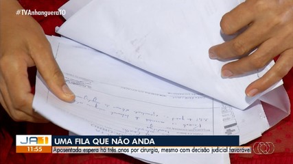 Aposentada espera há 3 anos por cirurgia