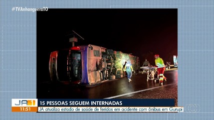 Saiba estado de saúde dos feridos em acidente de ônibus em Gurupi