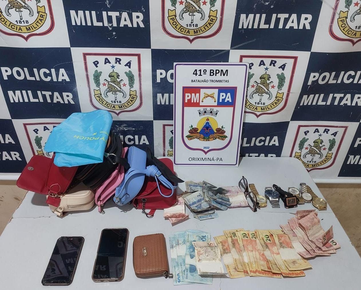 Policias Civil e Militar cumprem mandado de prisão contra casal suspeito de envolvimento com tráfico de drogas em Oriximiná