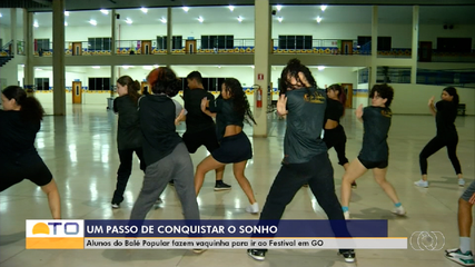 Alunas do Balé Popular de Palmas fazem vaquinha para ir em festival em GO