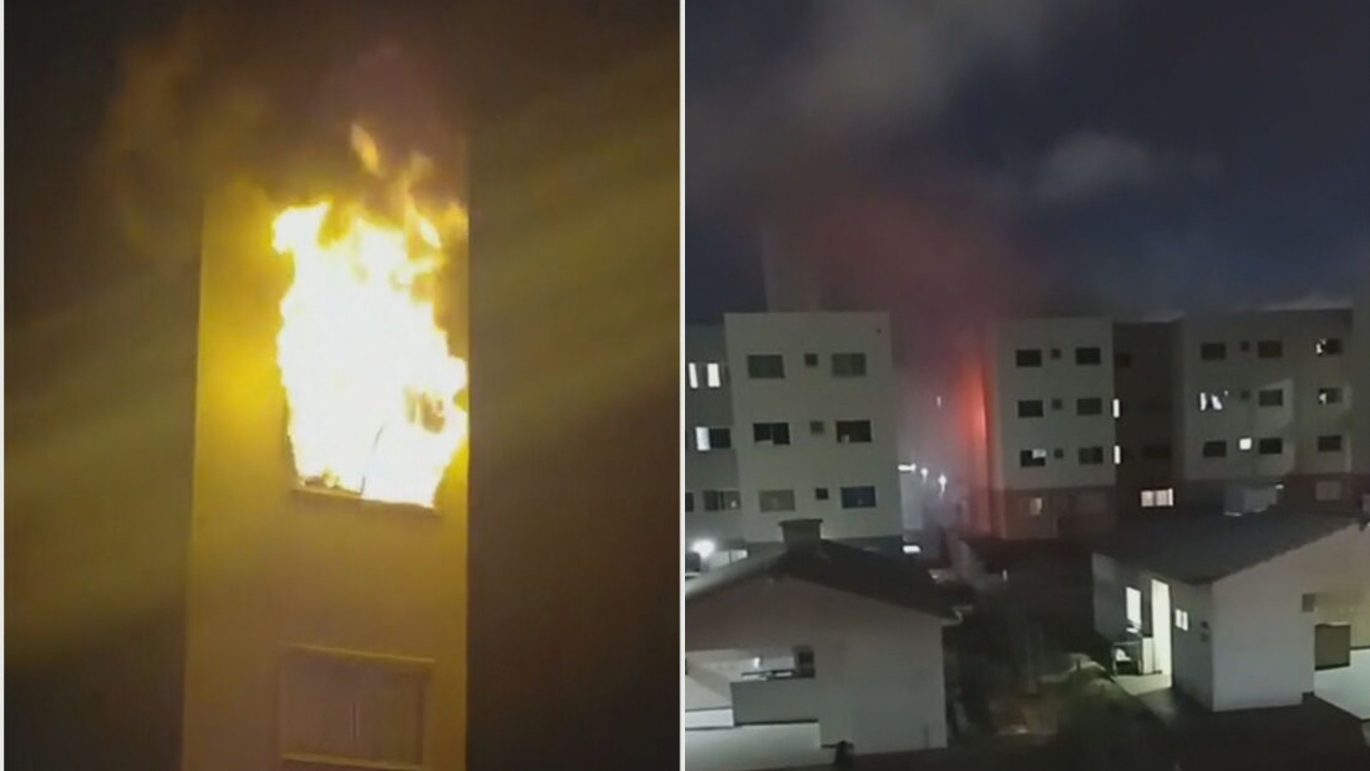 VÍDEO: incêndio toma conta de apartamento no Itapoã Parque, no DF; não há vítimas