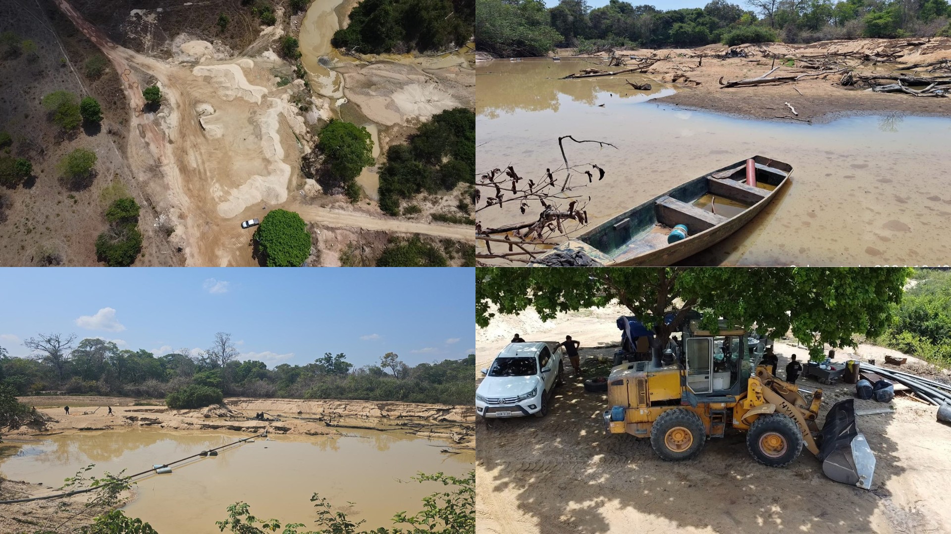 Suspeito de devastar terras é preso pela PF após prejudicar curso de Rio com extração ilegal de areia e minérios 