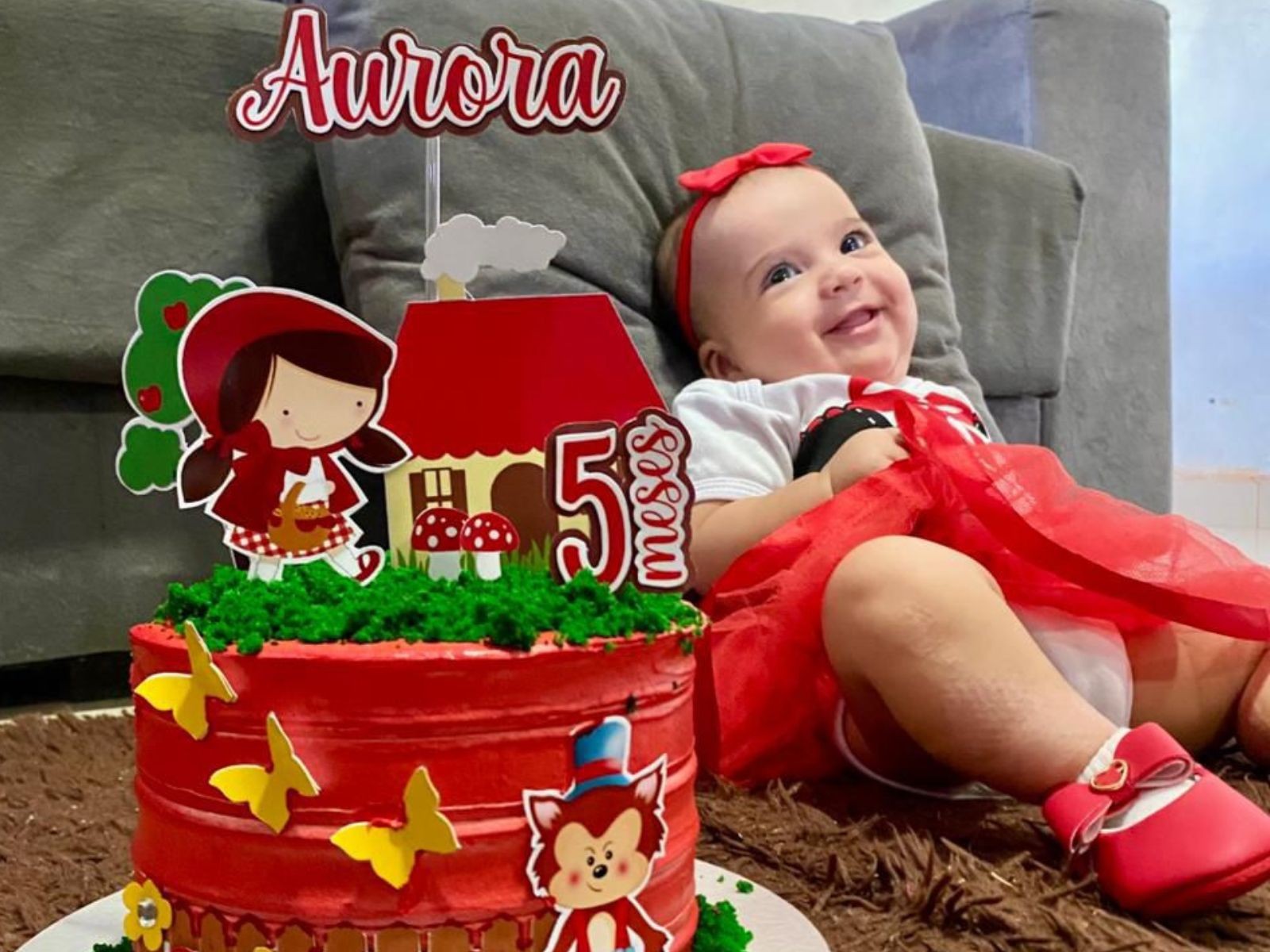 Bebê que sofreu queimaduras durante banho completa 5 meses e pais comemoram no AC: 'Só gratidão'