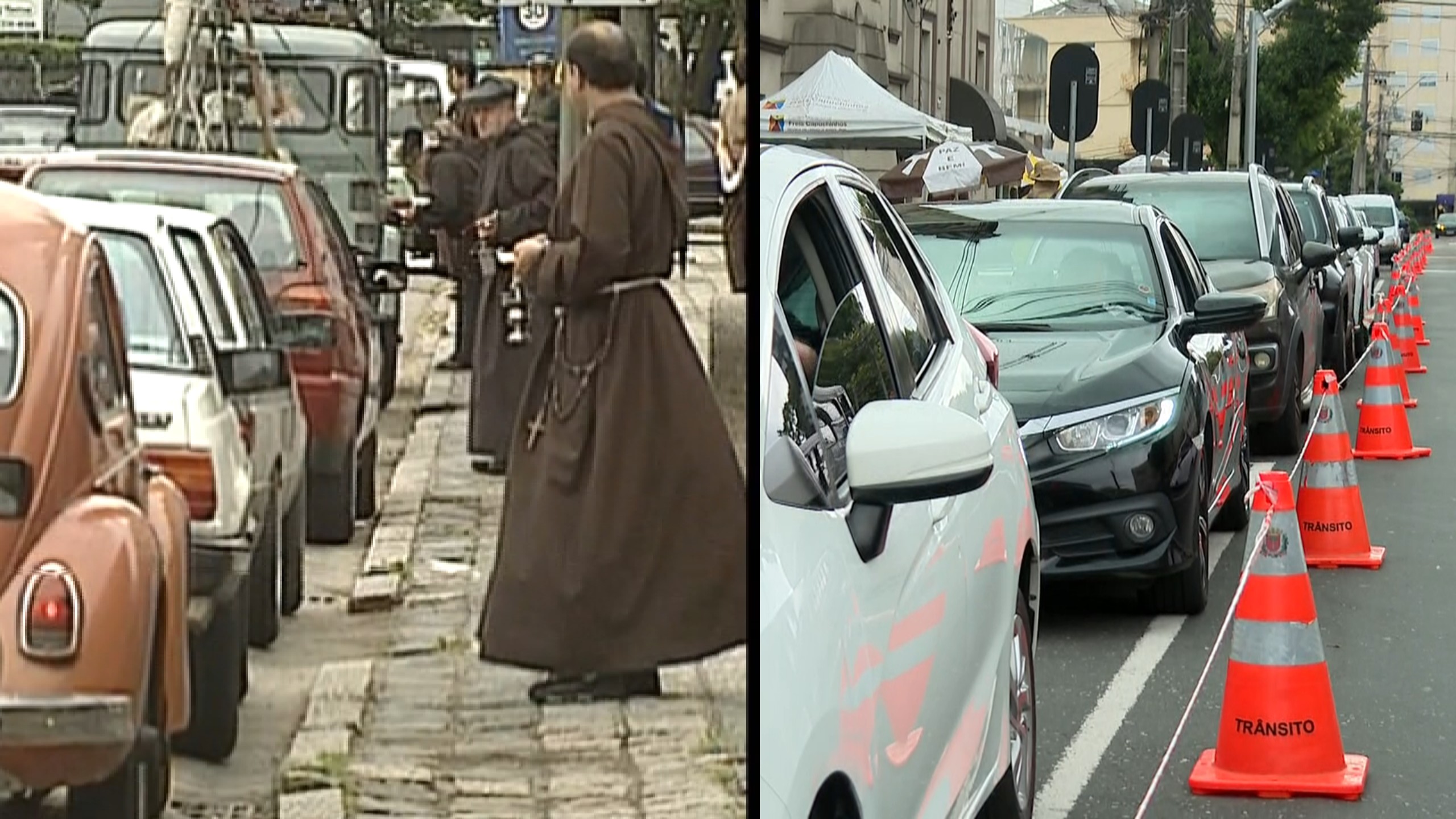 Há 69 anos, freis abençoam motoristas na primeira sexta-feira do ano em Curitiba
